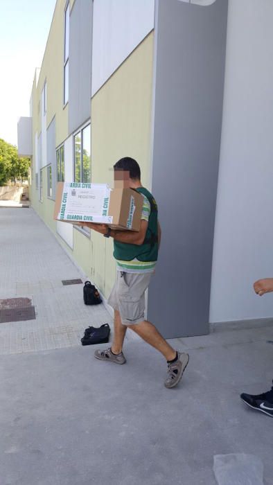 Registro en la sede de la Federación Balear de Fútbol