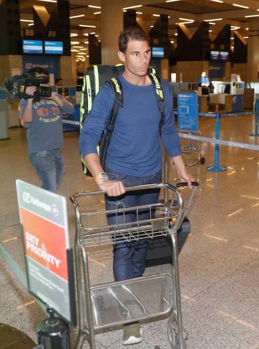 Rafa Nadal llega al Aeropuerto de Palma