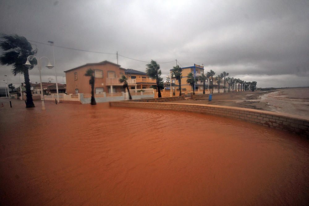 Las consecuencias de las lluvias en el Mar Menor