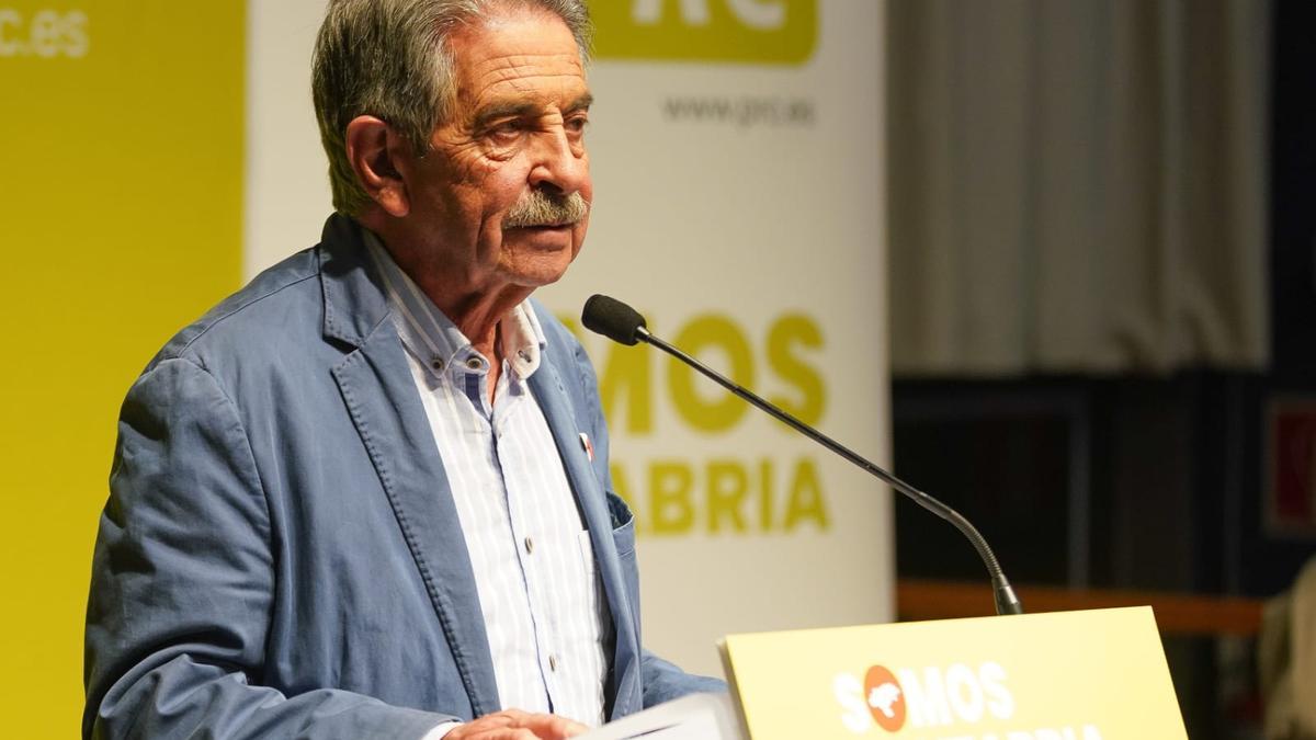 Miguel Ángel Revilla, en un acto del Partido Regionalista de Cantabria