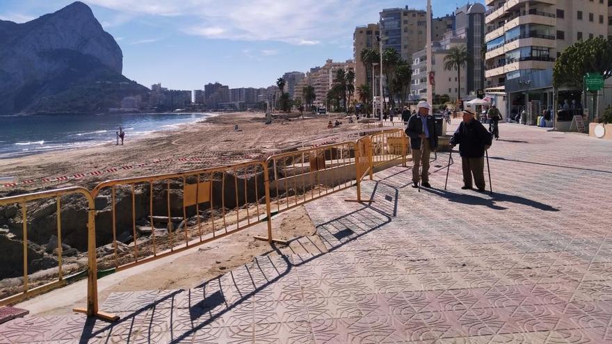 Costas reparará los accesos a las playas de Calp y parará las obras en Semana Santa