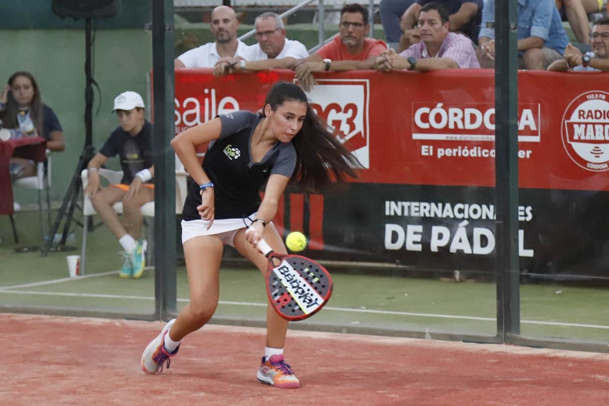 Final femenina de Los Internacionales de pádel de Córdoba