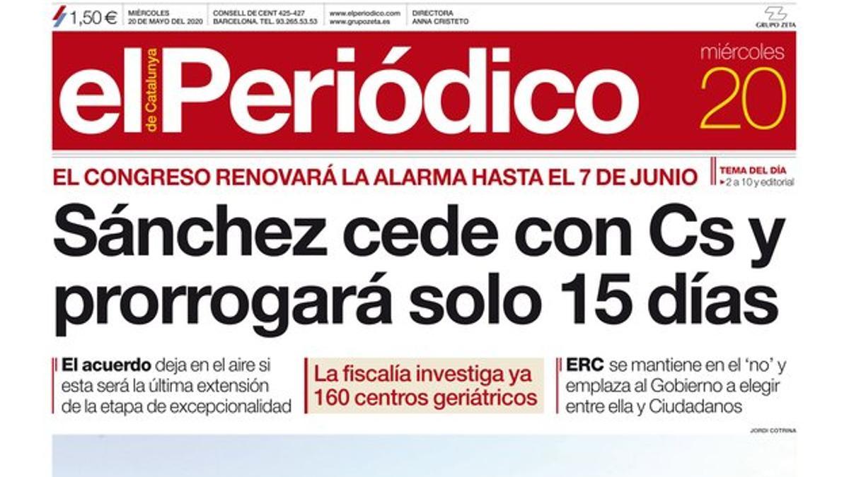 portada el periódico 20 mayo