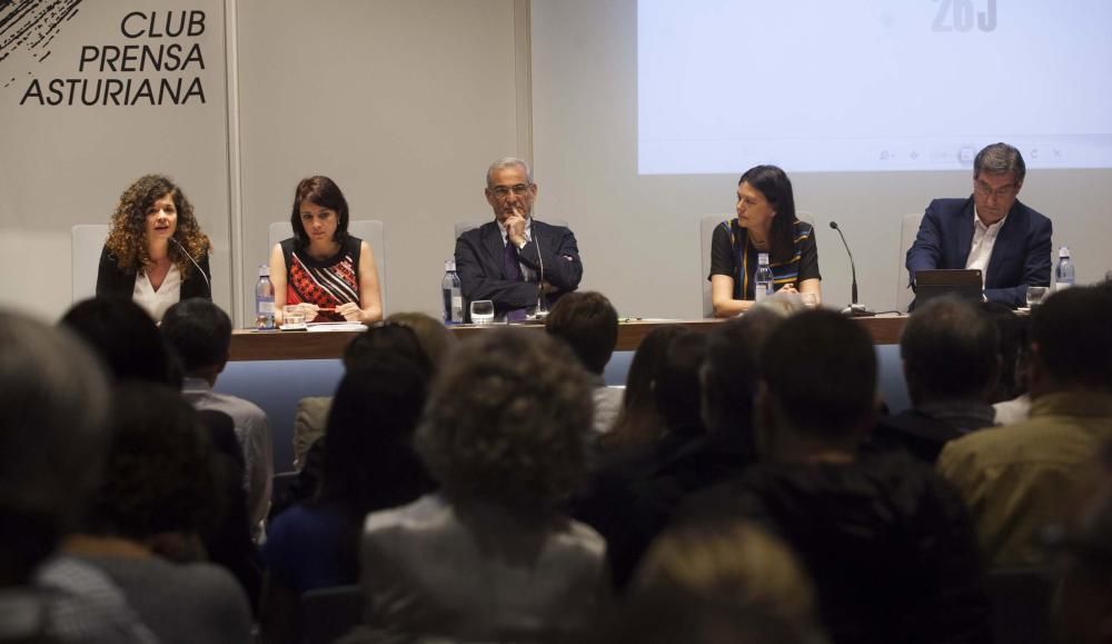 Debate electoral con Susana López Ares, Adiana Lastra, Sofía Castañón e Ignacio Prendes