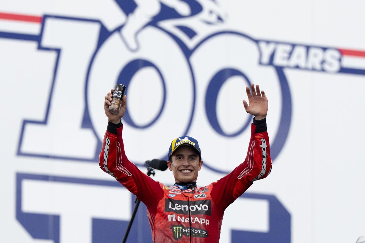 Marc Márquez ganó el gran premio nº 100 que se disputa en Assen, Países Bajos.