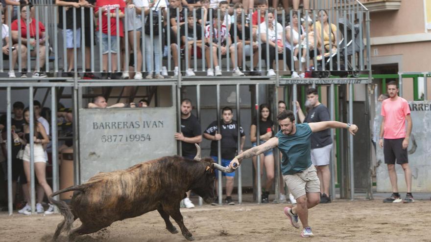 Dos menors resulten ferits en els bous al carrer de Canet