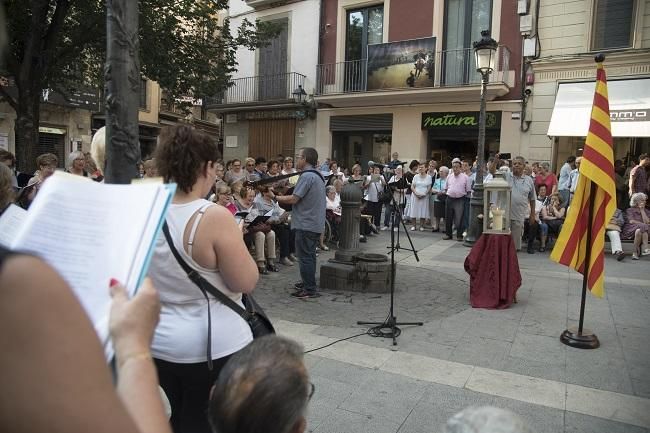 Arribada de la Flama del Canigó a Manresa