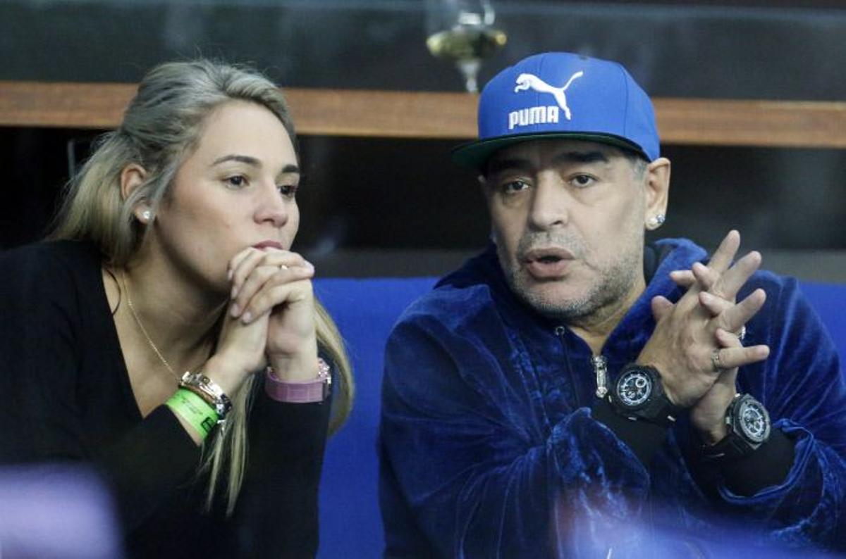 Rocio Oliva y Diego Maradona