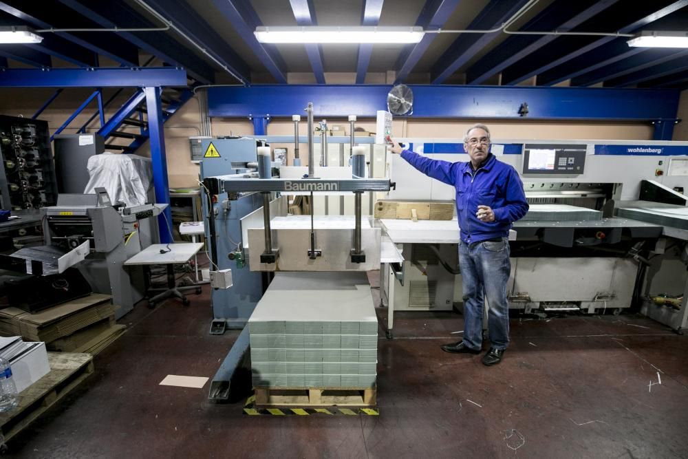 La fábrica de papeletas electorales de Siero