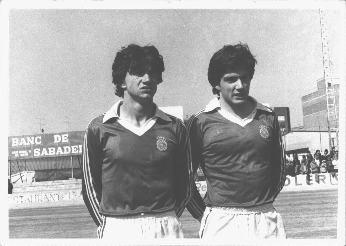 Requena i Narcís Julià van fitxar pel Saragossa el 1982 procedents del Girona