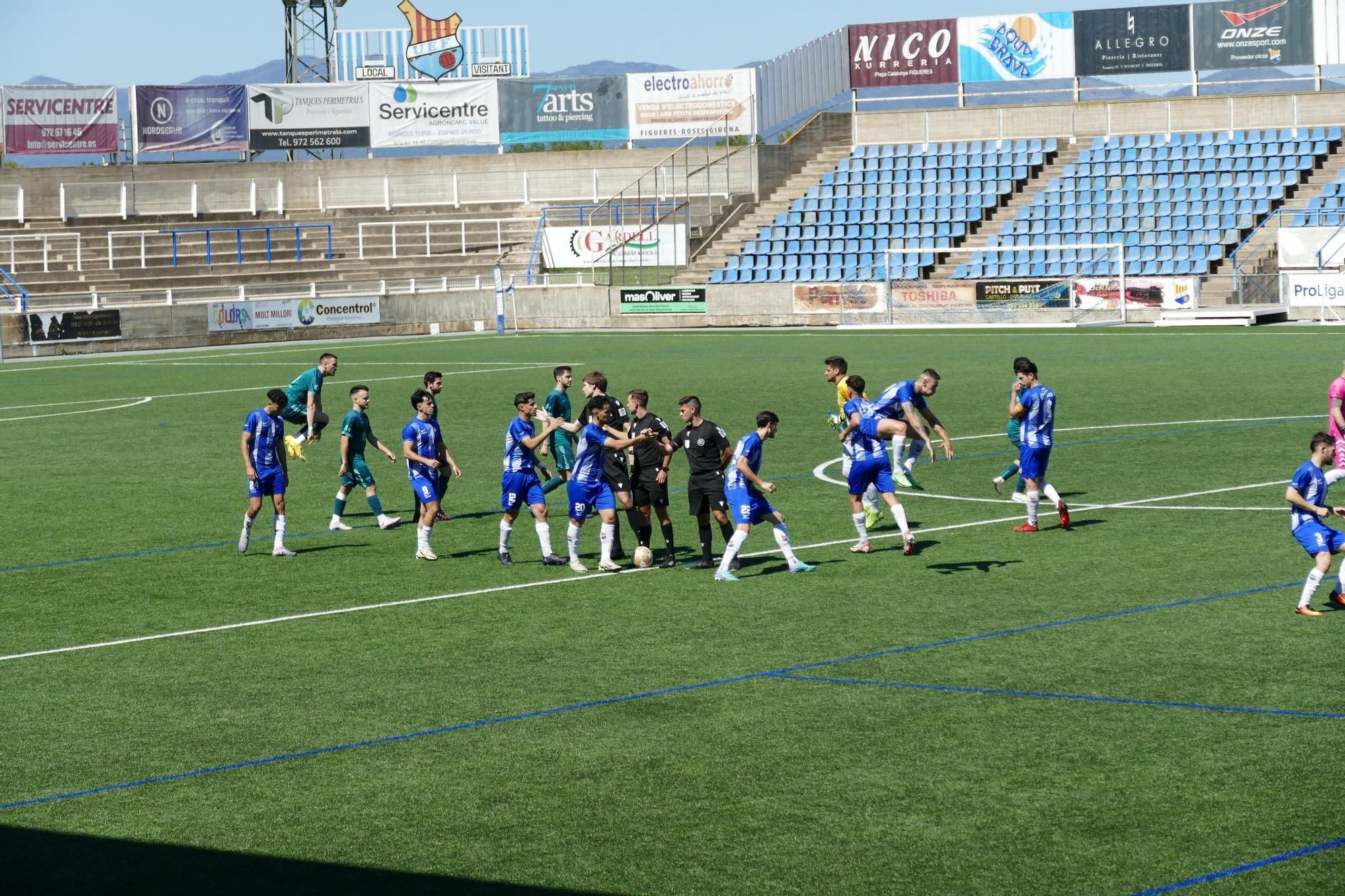 Eufòria al Figueres celebrant l'accés a la promoció d’ascens a Tercera RFEF