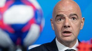 Archivo - El presidente de la FIFA, Gianni Infantino.