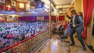 Quim Masferrer, este domingo, en el Teatre Casino L’Aliança del Poblenou de Barcelona.