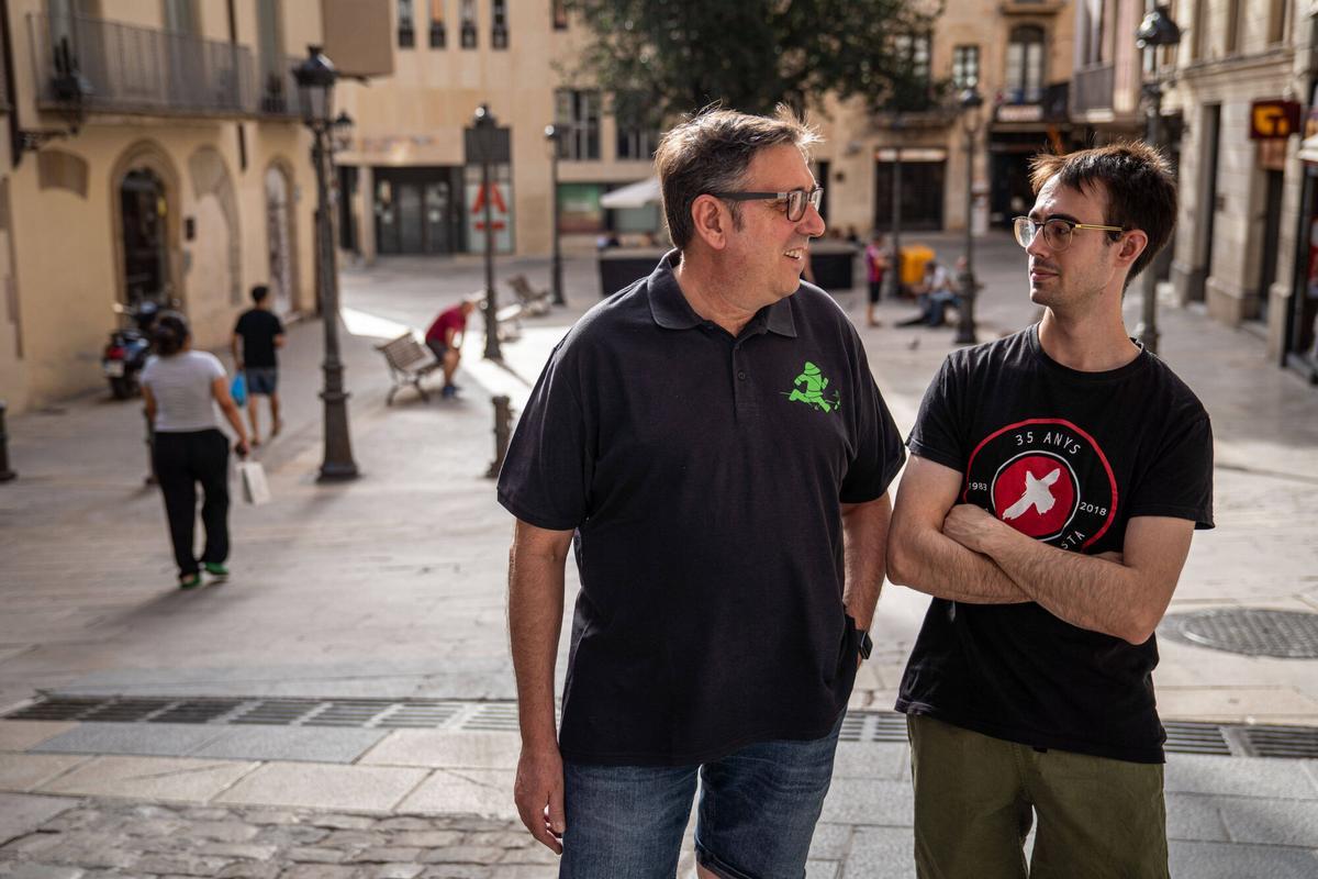 MANRESA . RAMON I JOAN SUBIRANA . MEMBRES DE XALDIGA . PLANA DE L'OM
