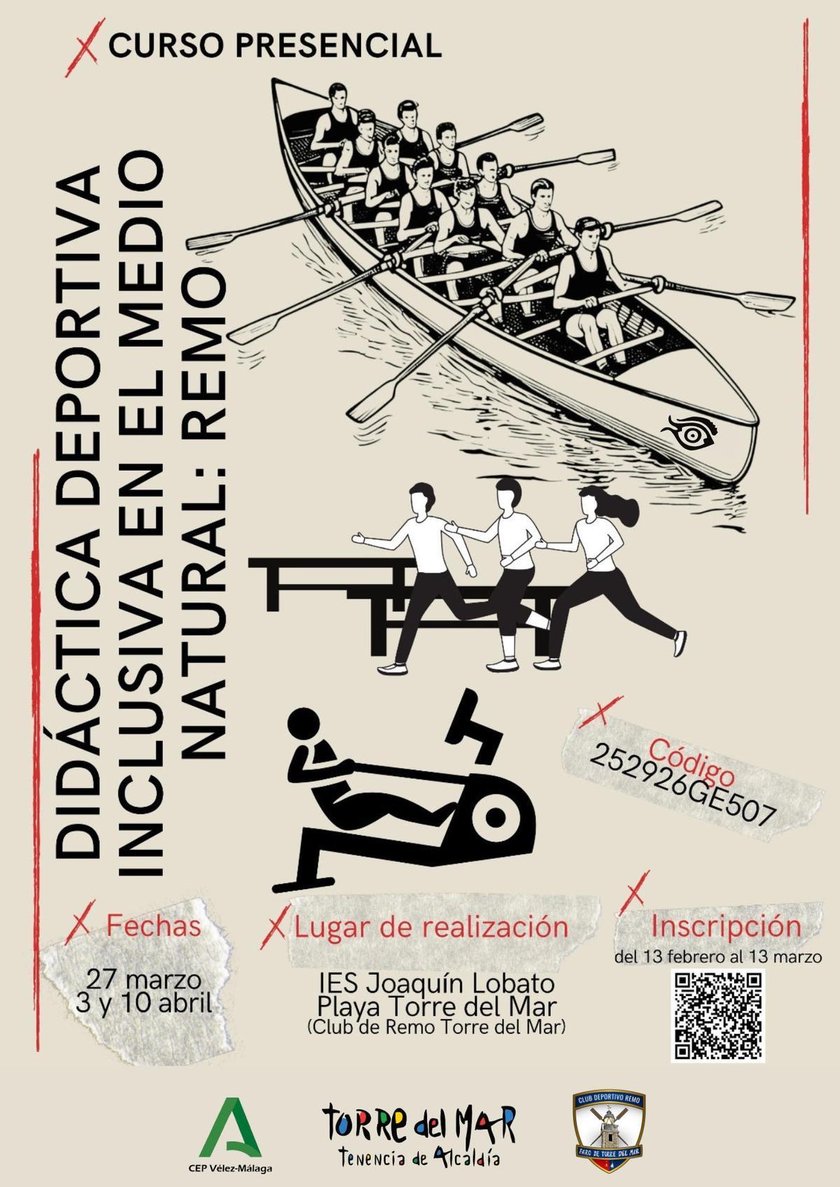 Cartel del proyecto “Remo en la Escuela”.