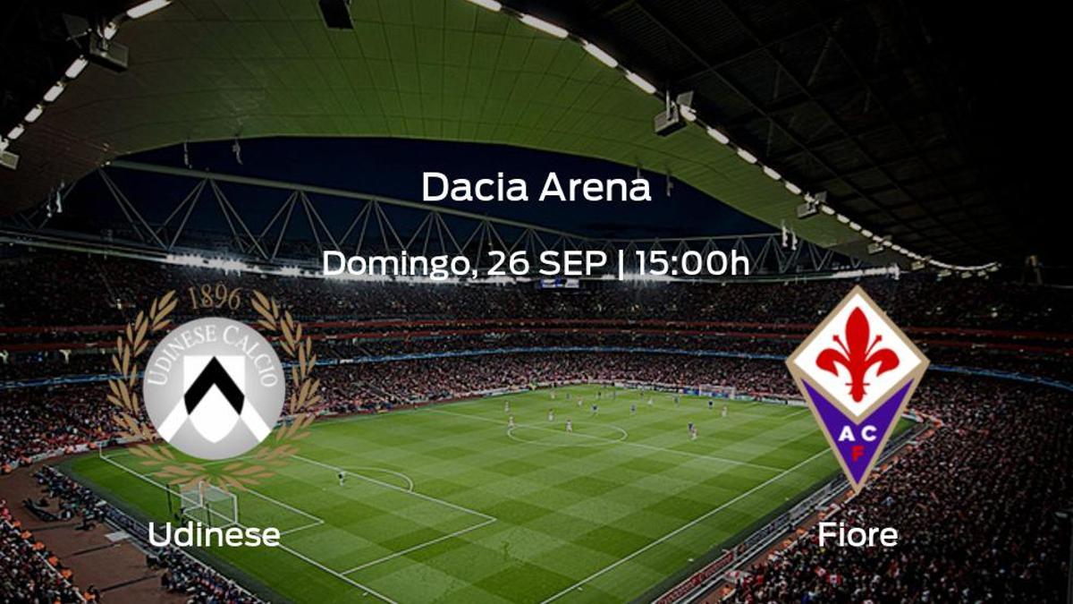 Jornada 6 de la Serie A: previa del duelo Udinese - Fiorentina