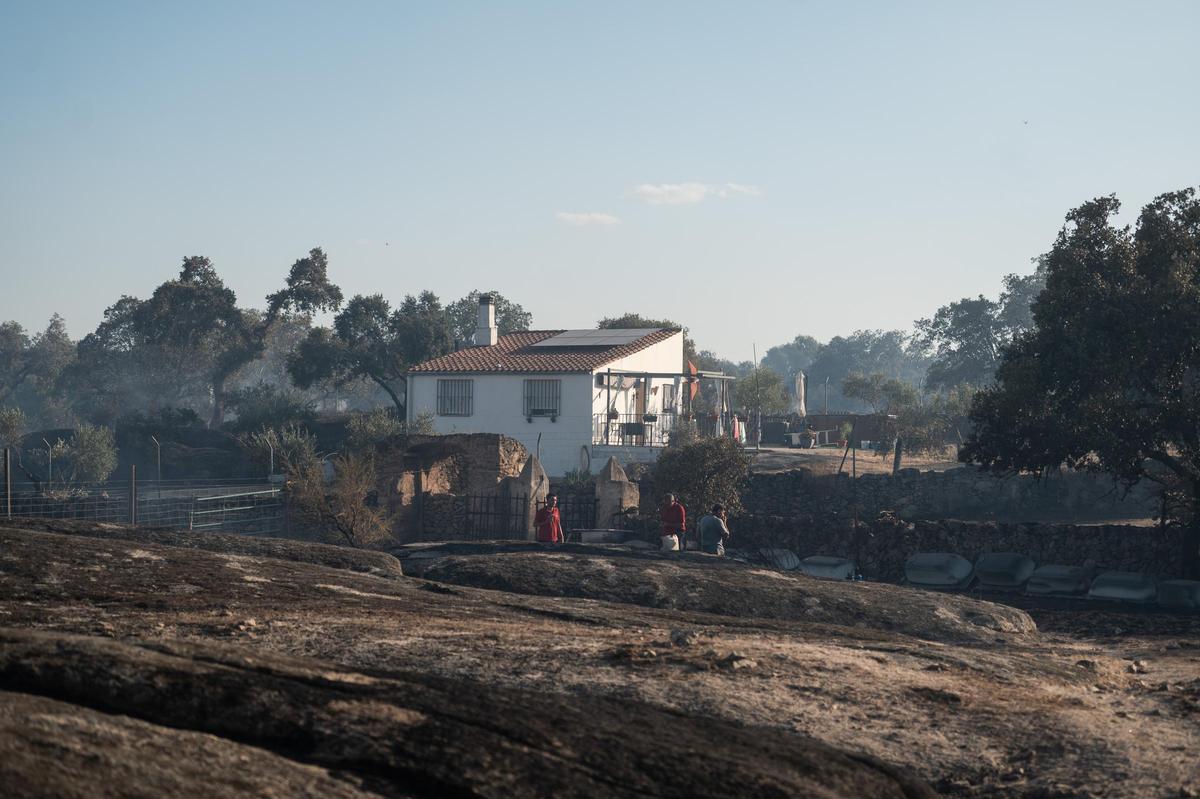 Fotogalería | Las imágenes del incendio de Las Viñas, en Arroyo de la Luz