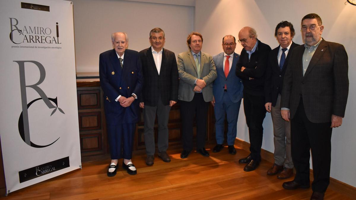 Ramiro Carregal, Rafael López, Rafael Silva, Antonio López, Julián Álvarez, Manuel Freire-Garabal y Juan Gestal