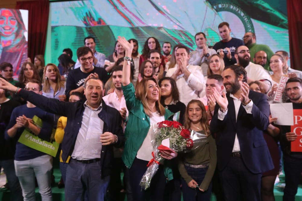 Susana Díaz participa en un acto electoral en la Facultad de Derecho