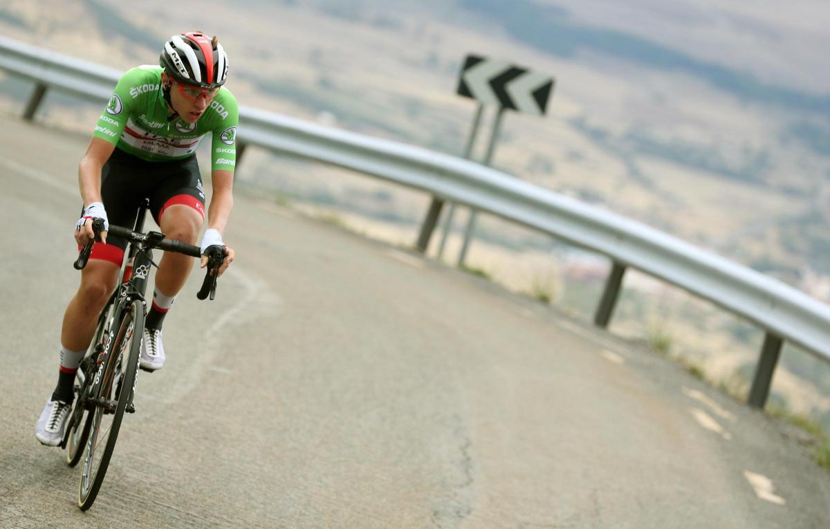 Pogacar, en la vuelta a España de 2026.