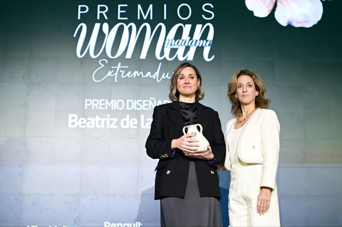 Beatriz de la Cámara recoge su premio.