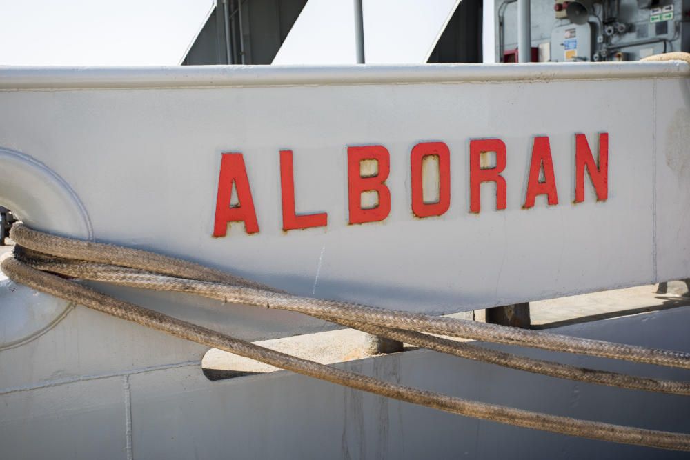 La patrullera 'Alborán' atraca en La Marina de València