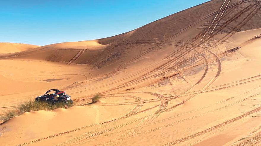 El bugui que empleó Ramilo durante su entrenamiento para el Dakar en Marruecos