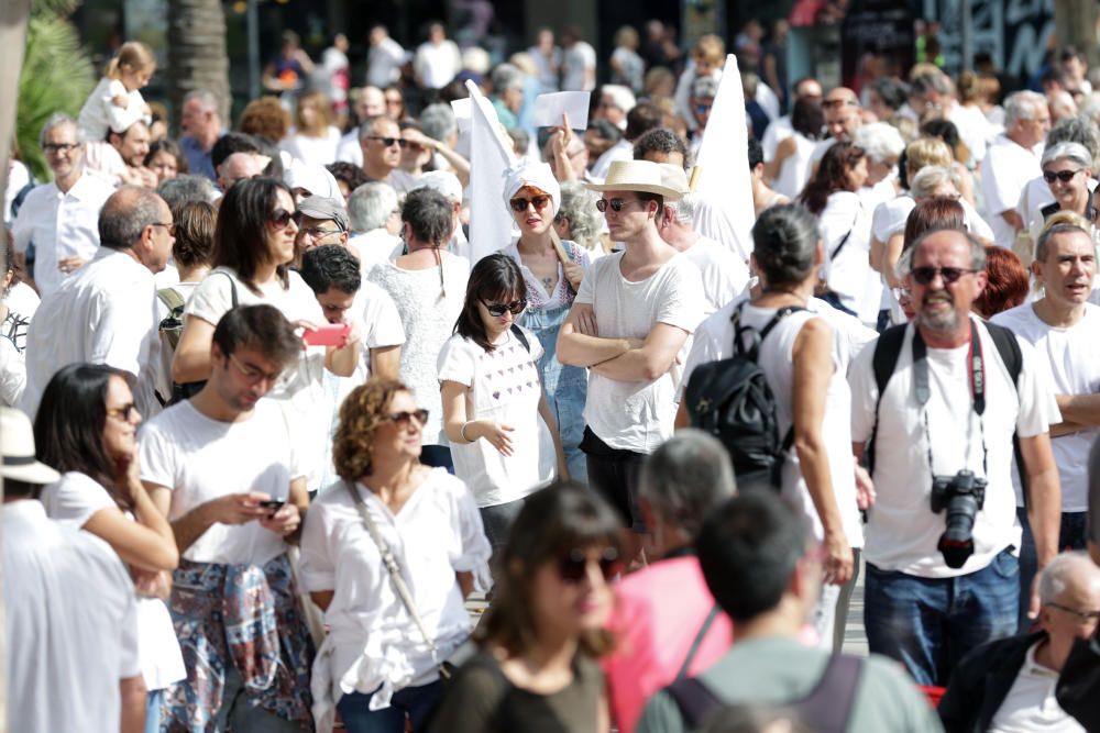 Concentración en València por el diálogo en Cataluña