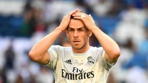 Bale se lamenta de una ocasión fallada ante el Valladolid.