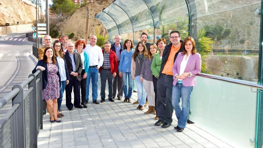 La foto de familia de la candidatura socialista