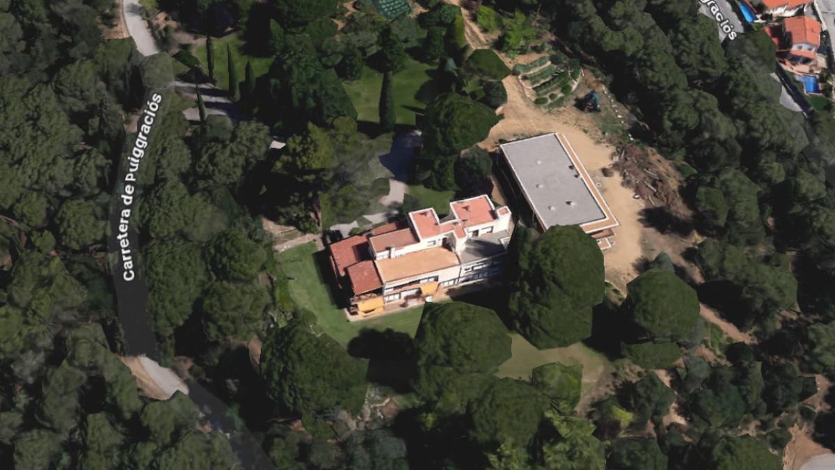 La mansión de Fèlix Millet desde Google Maps.