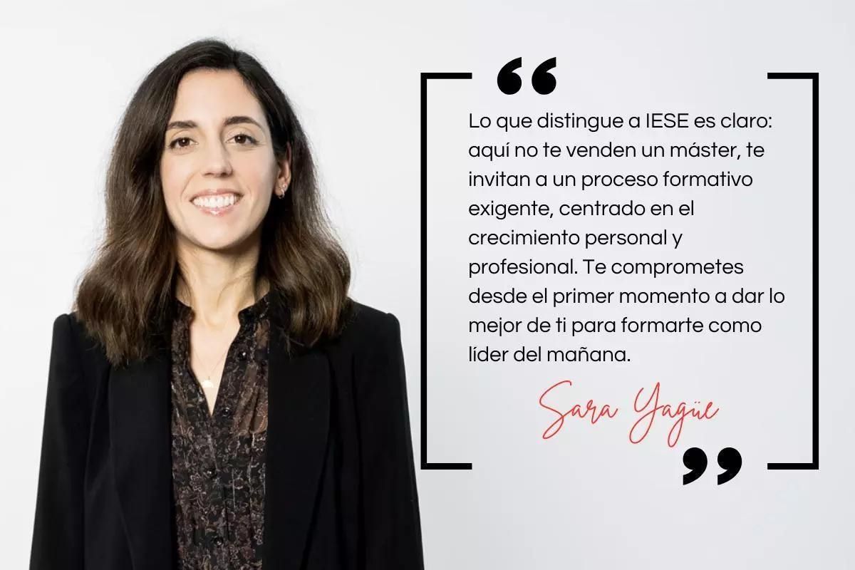 Sara Yagüe, el Executive MBA del IESE que li va permetre redefinir el seu propòsit professional.