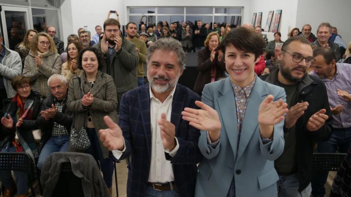 Xosé Manuel Rodríguez, candidato del BNG, y Ana Pontón.   | // D.P.