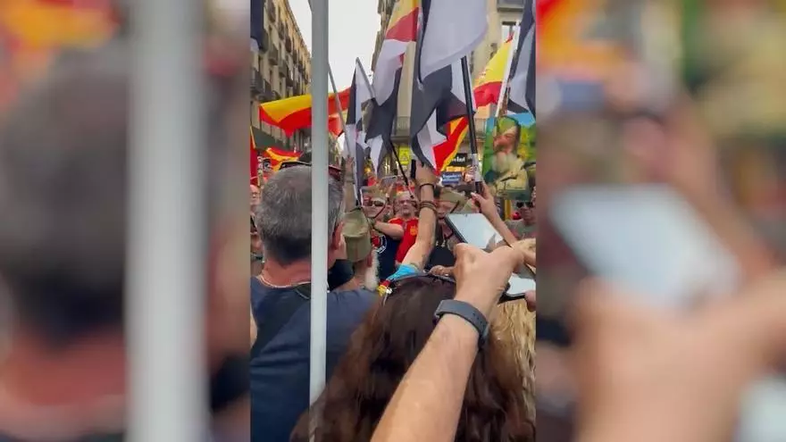 Además de PP y Vox, en la concentración también está Núcleo Nacional