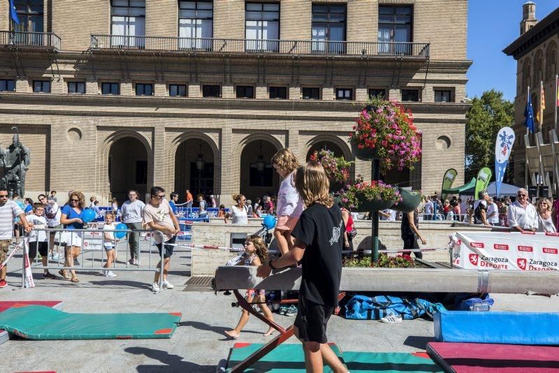 Día del Deporte en la Calle en la Plaza del Pilar de Zaragoza