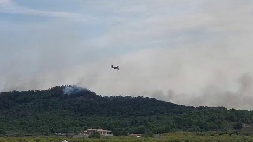 El incendio forestal de Mula sigue fuera de control