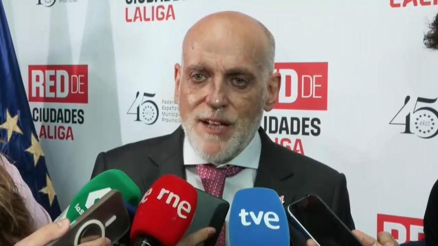 Tebas: “Cualquier cosa se denuncia por parte del Real Madrid”