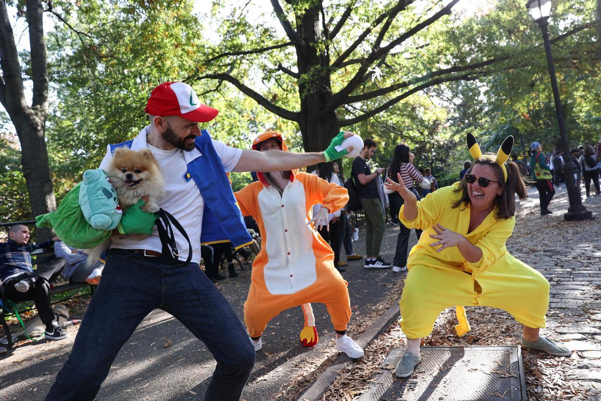 Desfile de disfraces de Halloween para perros en Nueva York