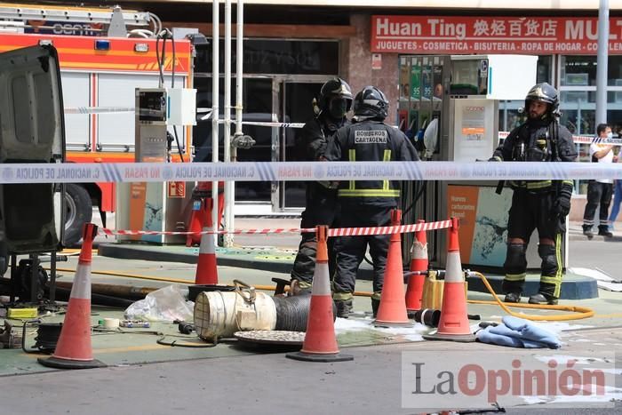 Explosión en una gasolinera de Cartagena