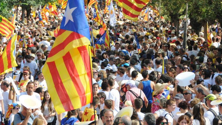 Participants en la manifestació celebrada a Berga.