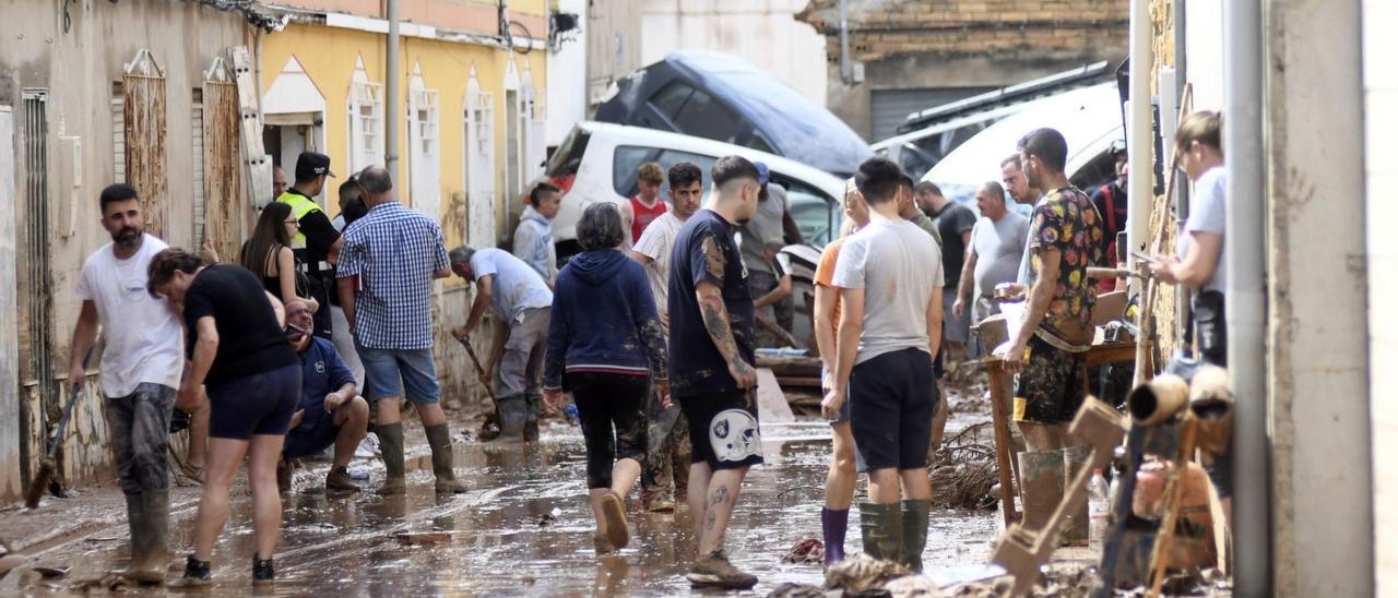 La calle San Nicolás de Javalí Viejo, la ‘zona cero’ del temporal de la semana pasada.