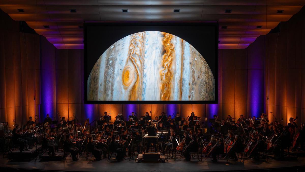 Panorámica durante uno de los conciertos de "Armonía eclíptica".