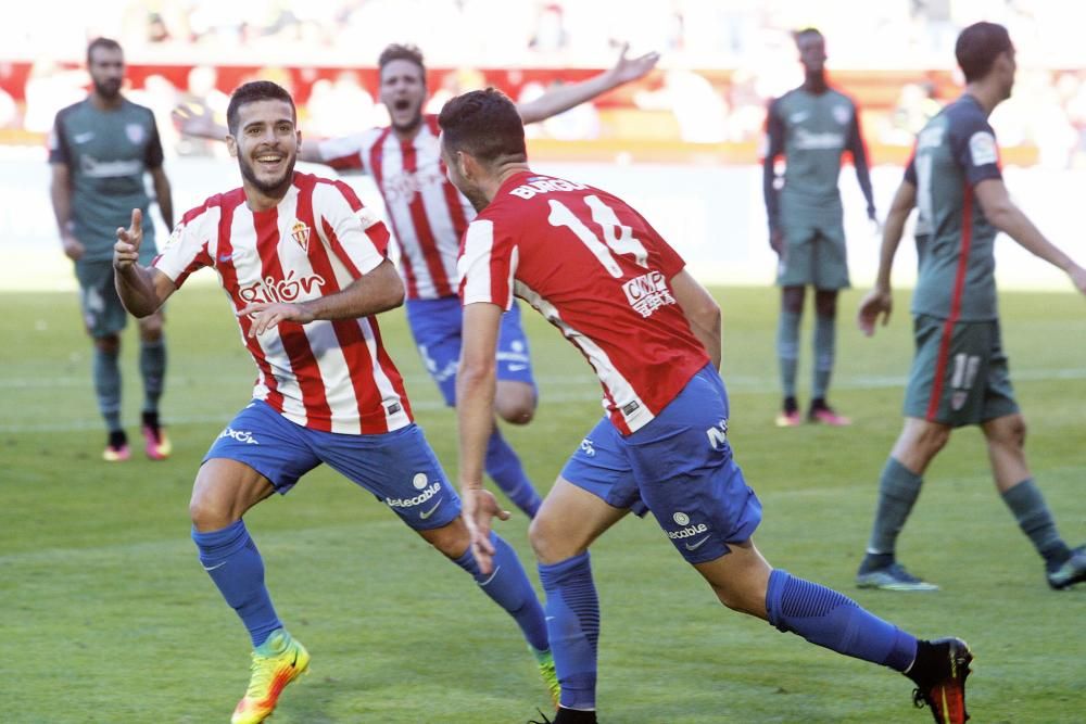 Partido entre el Sporting y el Athletic Club (2-1)