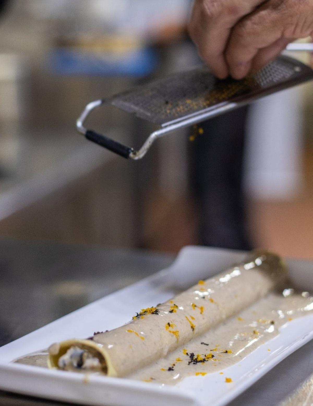 Un dels plats del Mesón del Conde a Sant Martí d'Empúries