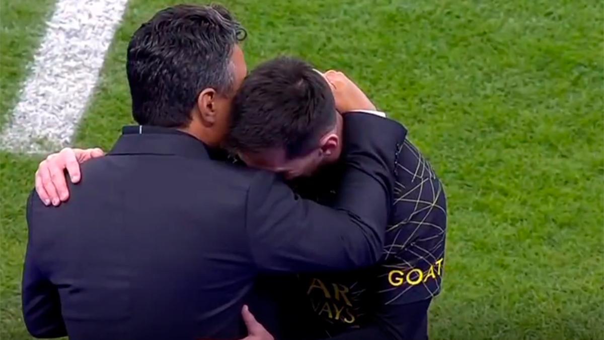 El cariñoso abrazo entre Messi y Gallardo en el All-Star