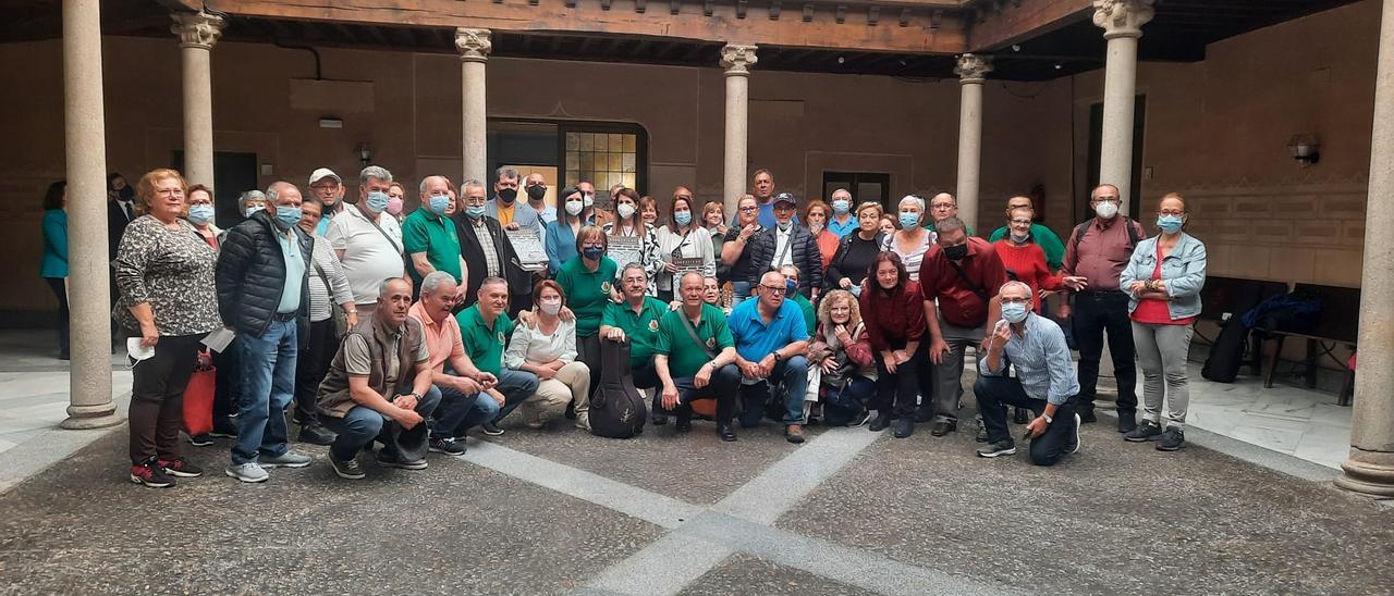 El grupo de canarios fue recibido la semana pasada por la Diputación de Segovia.