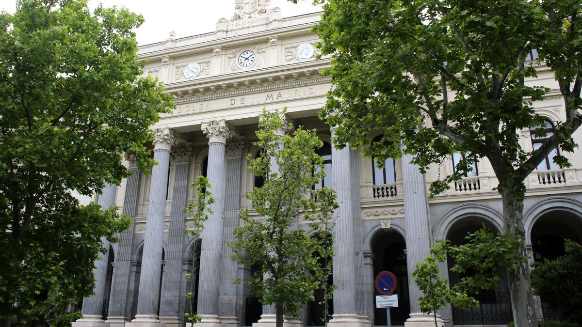 Exterior de la Bolsa de Madrid