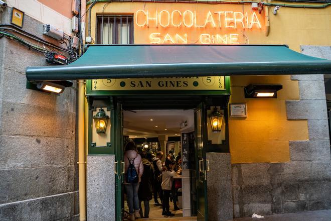 La chocolatería San Ginés es de las más icónicas de Madrid