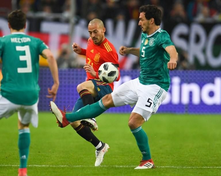 El partido Alemania - España, en imágenes