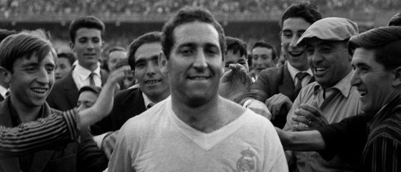 Paco Gento en su etapa como jugador del Real Madrid